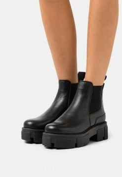 Bon marché 🤩 Zign LEATHER - Bottines à Plateau - Black 🎁