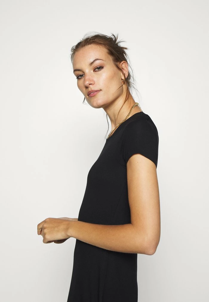 Remise 😉 Zign Robe En Jersey - Black 🌟 4 Remise 😉 Zign Robe En Jersey - Black 🌟 – Image 4