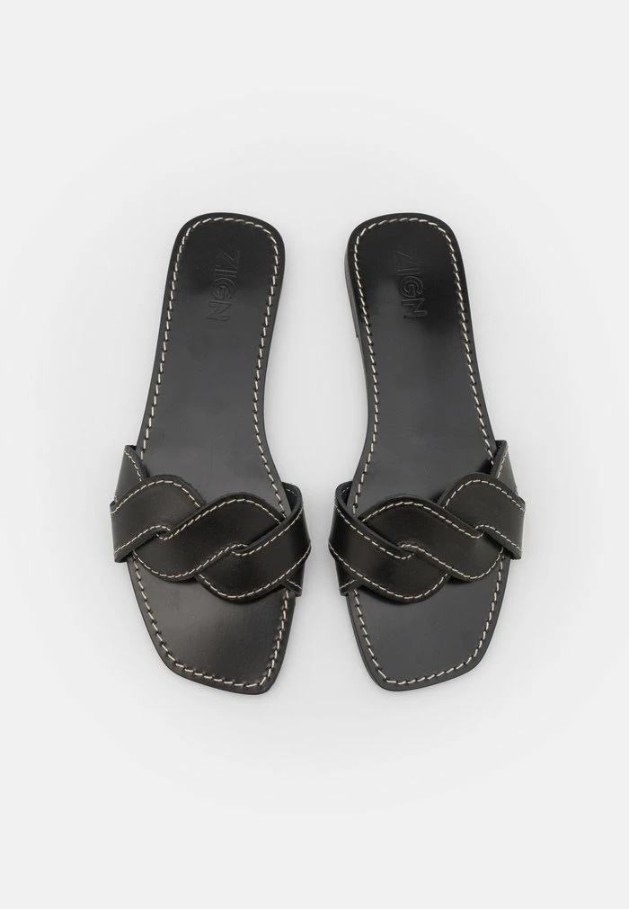 Tout neuf 🌟 Zign LEATHER - Mules - Black 😉 6 Tout neuf 🌟 Zign LEATHER - Mules - Black 😉 – Image 6
