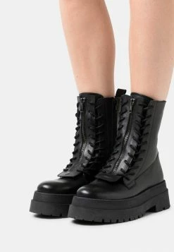 Remise 🎁 Zign LEATHER - Bottines à Plateau - Black 🧨