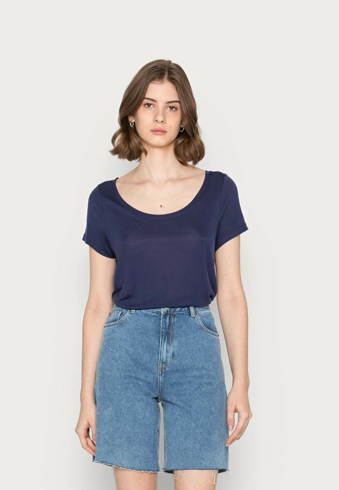 Meilleure vente 😉 REDEZIGN - T-shirt Basique - Dark Blue ❤️ 1 Meilleure vente 😉 REDEZIGN - T-shirt Basique - Dark Blue ❤️