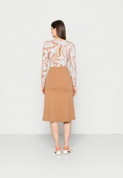 Sortie 🌟 REDEZIGN - Jupe Trapèze - Brown 🥰 -Pas Cher Zign Boutique 049682e81af5459fb6fac1115e8c9c89