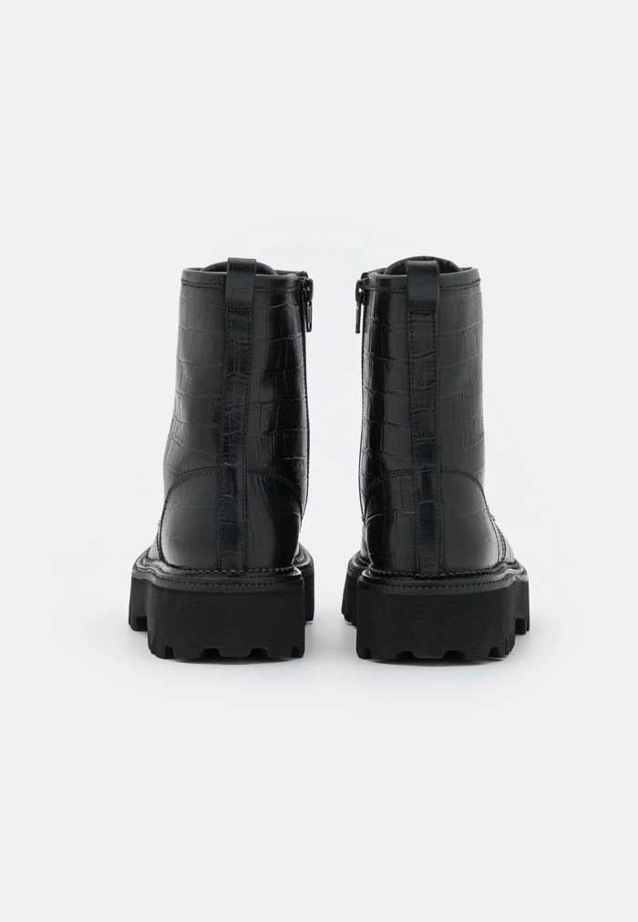 Remise 😀 Zign Bottines à Plateau - Black ✨ 4 Remise 😀 Zign Bottines à Plateau - Black ✨ – Image 4