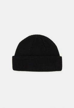Meilleur prix 😍 Zign MICRO SHORT BEANIE COTTON UNISEX - Bonnet - Black 🔔