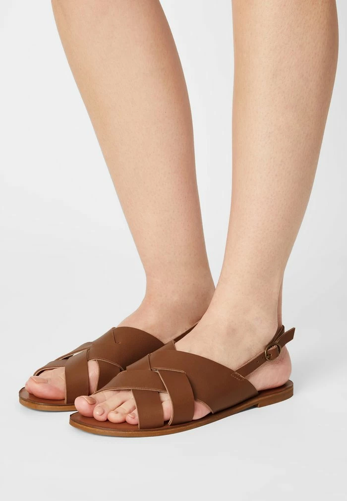 Grosses soldes ⌛ Zign LEATHER - 🩴 Sandales - Cognac ✨ 1 Grosses soldes ⌛ Zign LEATHER - 🩴 Sandales - Cognac ✨