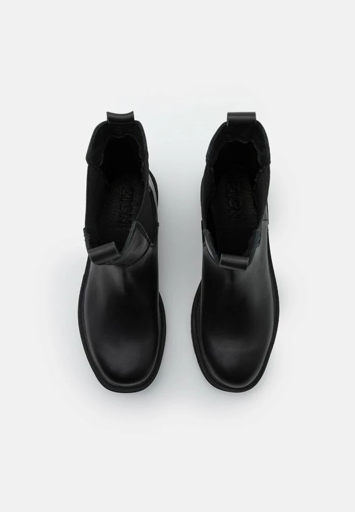 Vente flash 😉 Zign Bottines à Plateau - Black 🧨 6 Vente flash 😉 Zign Bottines à Plateau - Black 🧨 – Image 6