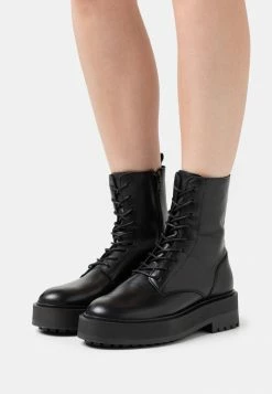 Promo 😉 Zign Bottines à Plateau - Black ⌛