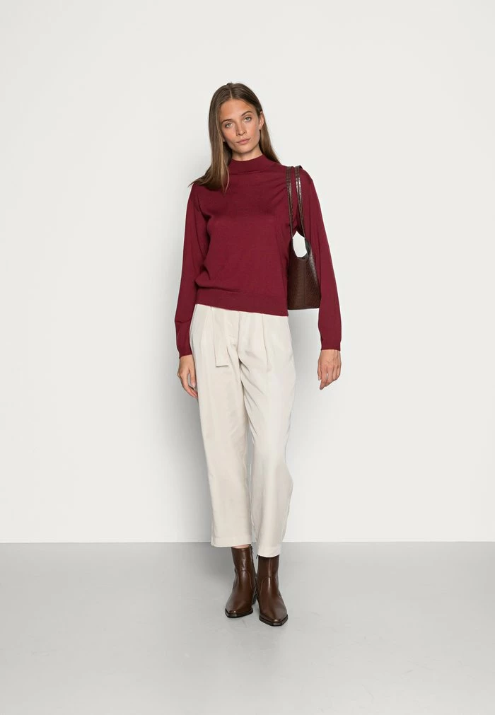 Grosses soldes ✨ Zign WOOL KNIT JUMPER - Pullover - Bordeaux 🤩 2 Grosses soldes ✨ Zign WOOL KNIT JUMPER - Pullover - Bordeaux 🤩 – Image 2