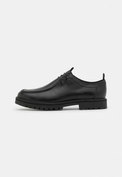 Le moins cher 😉 Zign LEATHER UNISEX - Chaussures à Lacets - Black 🤩