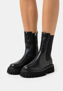 Acheter 🔥 Zign LEATHER - Bottines à Plateau - Black ❤️