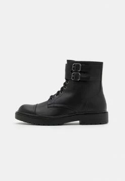 Offres ✔️ Zign UNISEX - Bottines à Lacets - Black 🛒