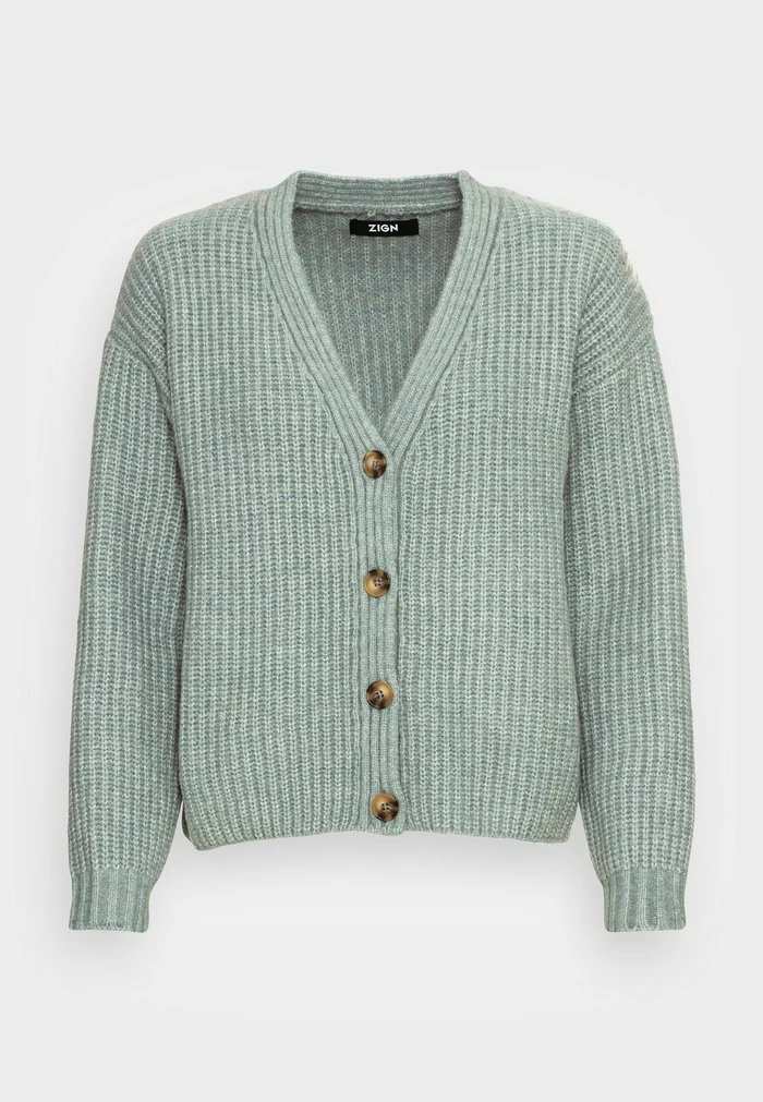 Meilleure vente ❤️ Zign CHUNKY CARDIGAN - Gilet - Light Green 🎉 4 Meilleure vente ❤️ Zign CHUNKY CARDIGAN - Gilet - Light Green 🎉 – Image 4