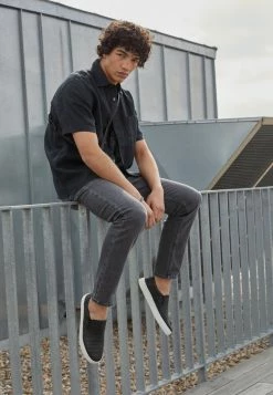 De gros ⌛ Zign LEATHER UNISEX - Mocassins - Black ⭐