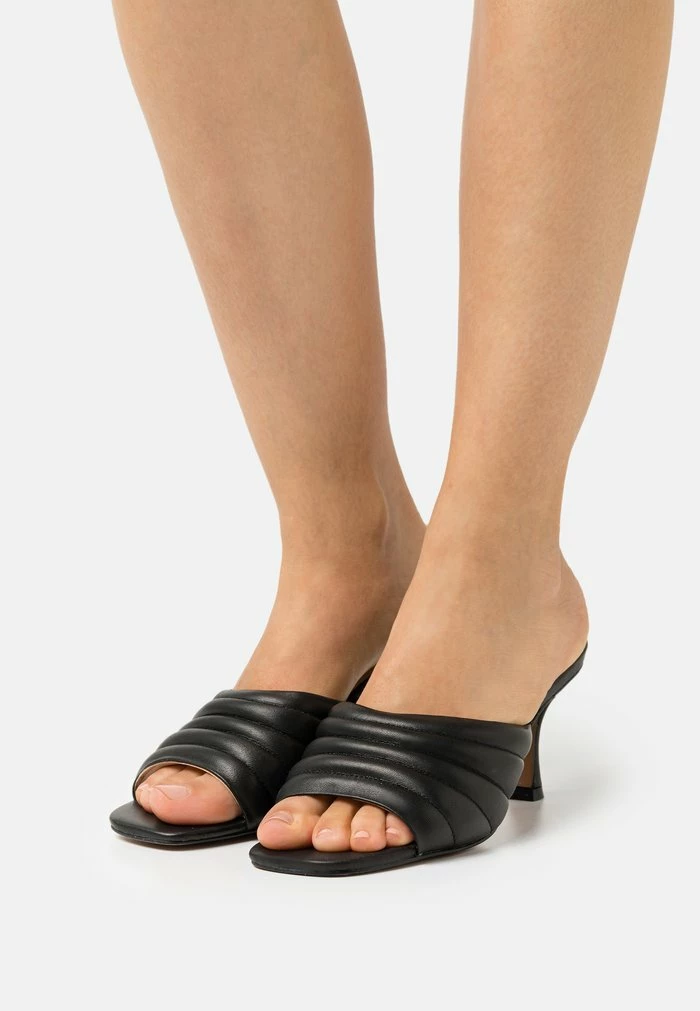 Coupon 😍 Zign Mules à Talons - Black 🥰 1 Coupon 😍 Zign Mules à Talons - Black 🥰