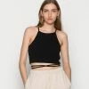 Sortie 👏 Zign CAMI WITH TIE DETAIL - Débardeur - Black 🌟