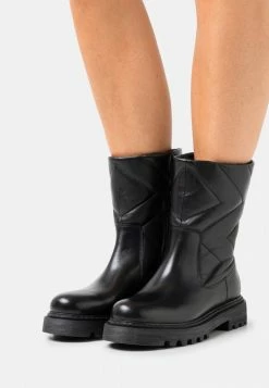 De gros ✔️ Zign LEATHER - Bottes De Neige - Black 🧨