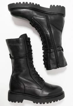 Coupon 👏 Zign Bottes à Lacets - Black 😉 -Pas Cher Zign Boutique 23ce1fd8be6c4cbd8deb59760b072ef9