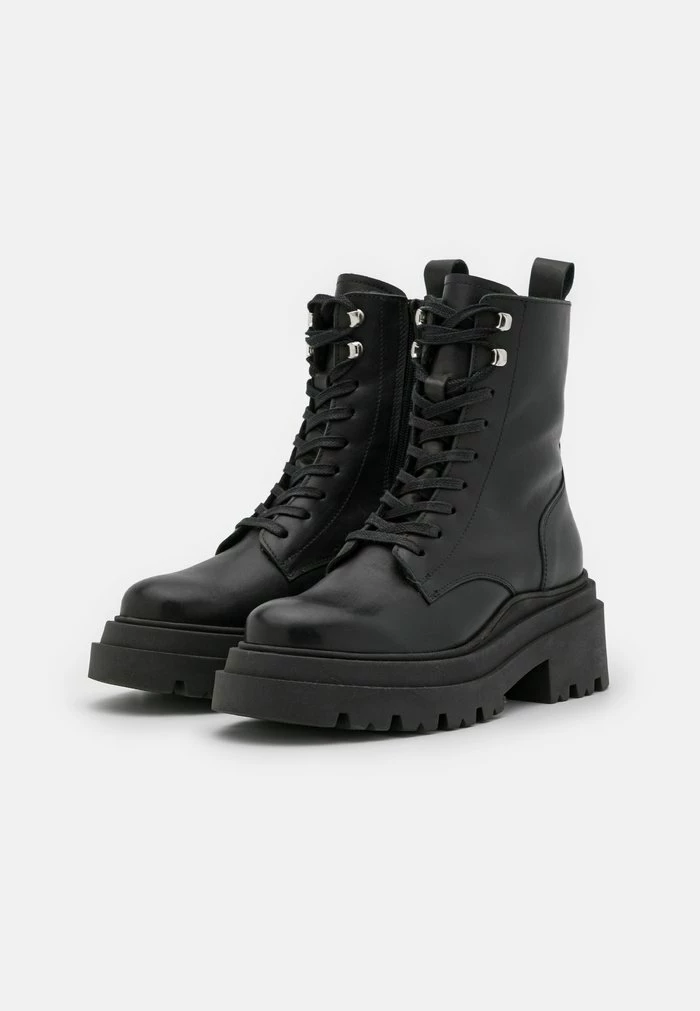 Meilleure vente ⭐ Zign LEATHER WINTER BOOTIES - Bottines à Plateau - Black 🧨 3 Meilleure vente ⭐ Zign LEATHER WINTER BOOTIES - Bottines à Plateau - Black 🧨 – Image 3