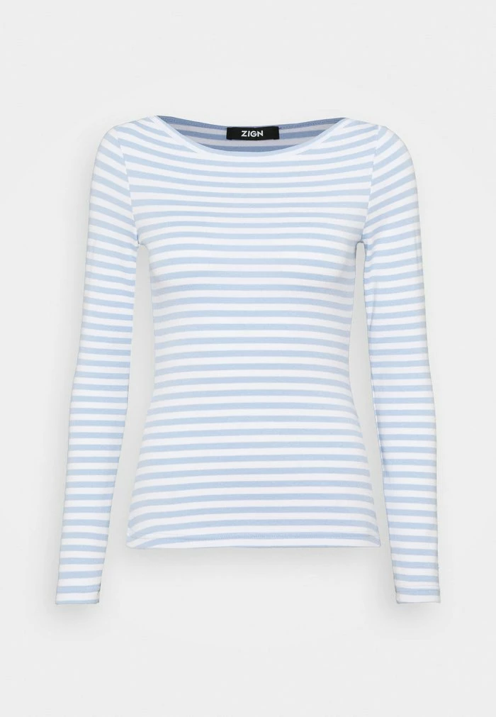 Vente flash ❤️ Zign T-shirt à Manches Longues - Blue/white ✨ 4 Vente flash ❤️ Zign T-shirt à Manches Longues - Blue/white ✨ – Image 4