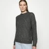 Promo 👏 Zign COSY WOOL BLEND JUMPER - Pullover - Mottled Dark Grey 🔔