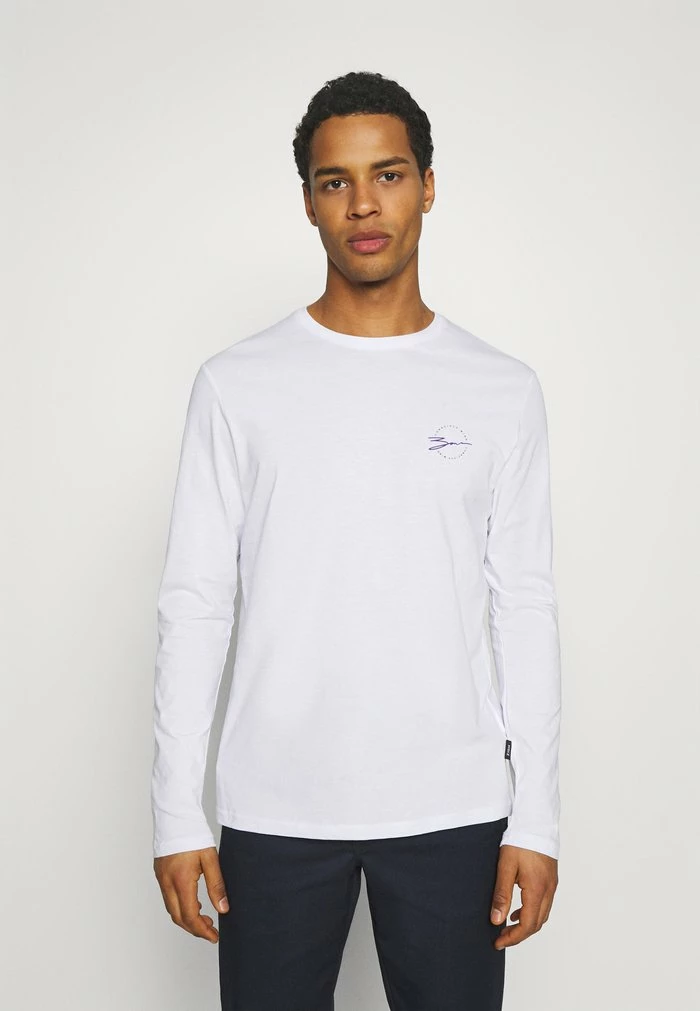 Offres ✨ Zign T-shirt à Manches Longues - White 💯 3 Offres ✨ Zign T-shirt à Manches Longues - White 💯 – Image 3