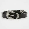 Grosses soldes ✨ Zign Unisex Leather Belt - Ceinture - Black ✨