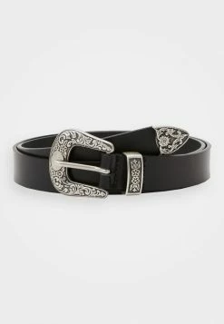 Grosses soldes ✨ Zign Unisex Leather Belt - Ceinture - Black ✨