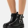 Promo ⌛ Zign Bottines à Plateau - Black ✔️