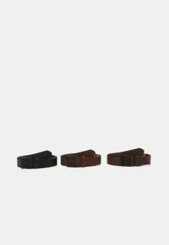 Le moins cher 😀 Zign 3 PACK UNISEX - Ceinture - Black ✔️