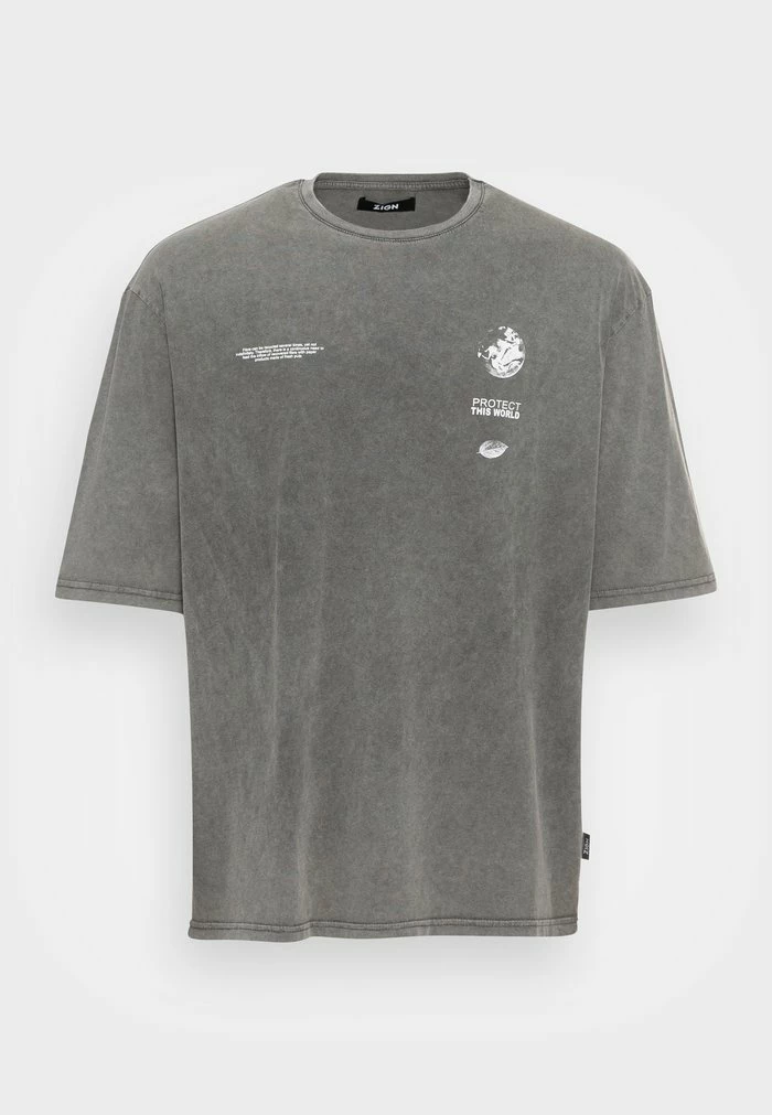 Meilleur prix 👏 Zign TEE - T-shirt Imprimé - Black 💯 4 Meilleur prix 👏 Zign TEE - T-shirt Imprimé - Black 💯 – Image 4