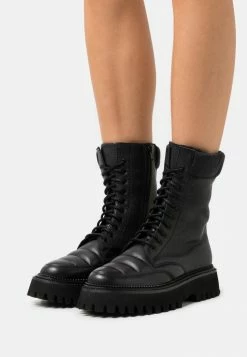 Vente flash ✨ Zign WINTER 🥾 BOOTS - SNOW 🥾 BOOTS - Bottines à Plateau - Black 🔥