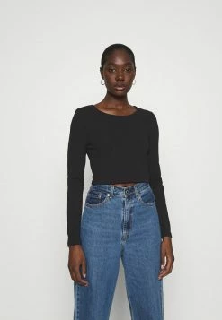 Offres 🔔 REDEZIGN - T-shirt à Manches Longues - Black 👏