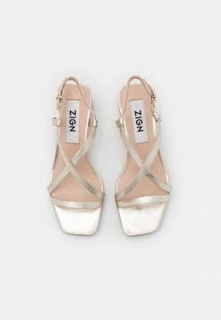 Nouveau 🥰 Zign 🩴 Sandales - Gold 😉 -Pas Cher Zign Boutique 3f3bbe74b896426290621a21dde18295