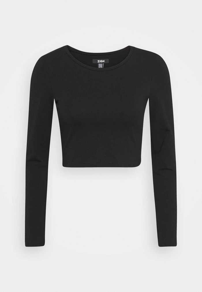 Offres 🔔 REDEZIGN - T-shirt à Manches Longues - Black 👏 5 Offres 🔔 REDEZIGN - T-shirt à Manches Longues - Black 👏 – Image 5