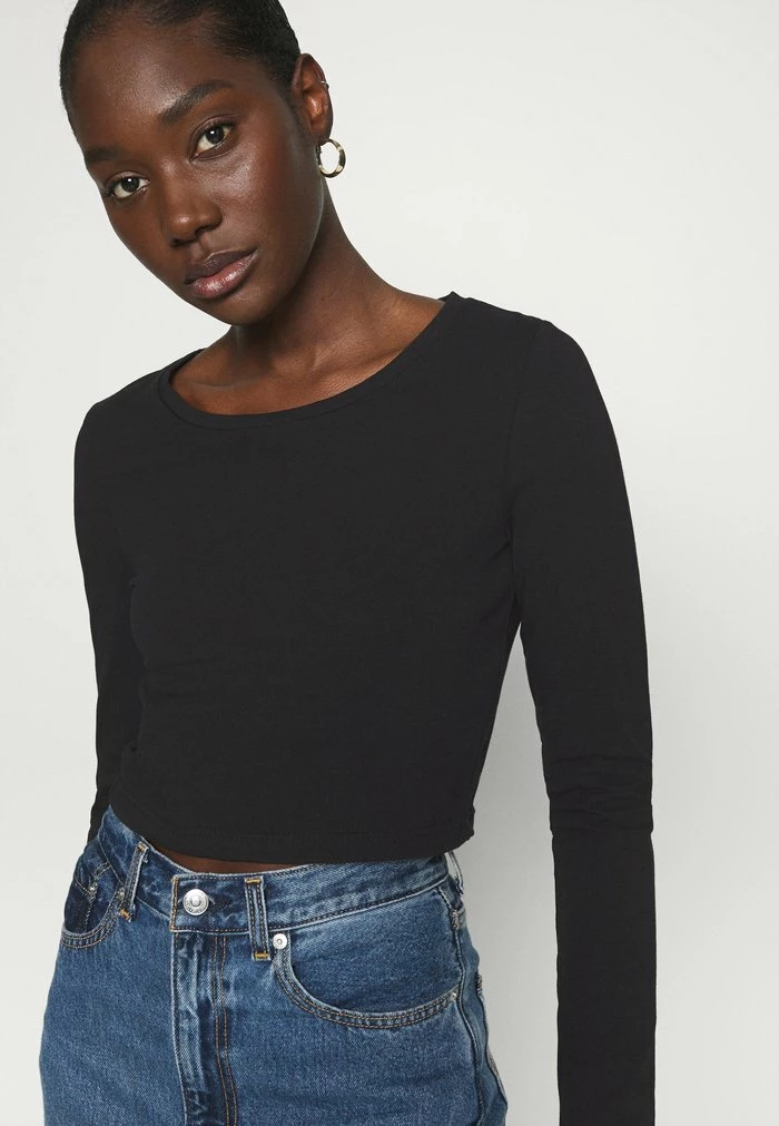 Offres 🔔 REDEZIGN - T-shirt à Manches Longues - Black 👏 6 Offres 🔔 REDEZIGN - T-shirt à Manches Longues - Black 👏 – Image 6