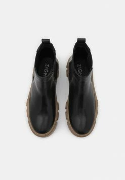 Vente flash 🎉 Zign LEATHER - Bottines à Plateau - Black 🔔 -Pas Cher Zign Boutique 49287aa38078404795cab231b6f21338