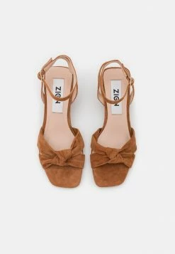 Top 10 👍 Zign 🩴 Sandales - Cognac 🔔 -Pas Cher Zign Boutique 497c5038bf694568b76180fa40d5fe81