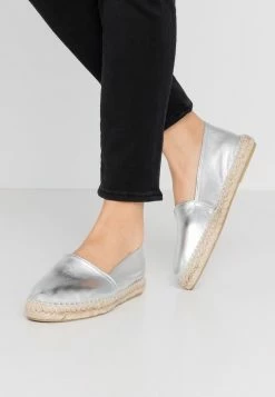 De gros ⭐ Zign LEATHER - Espadrilles - Silver 💯