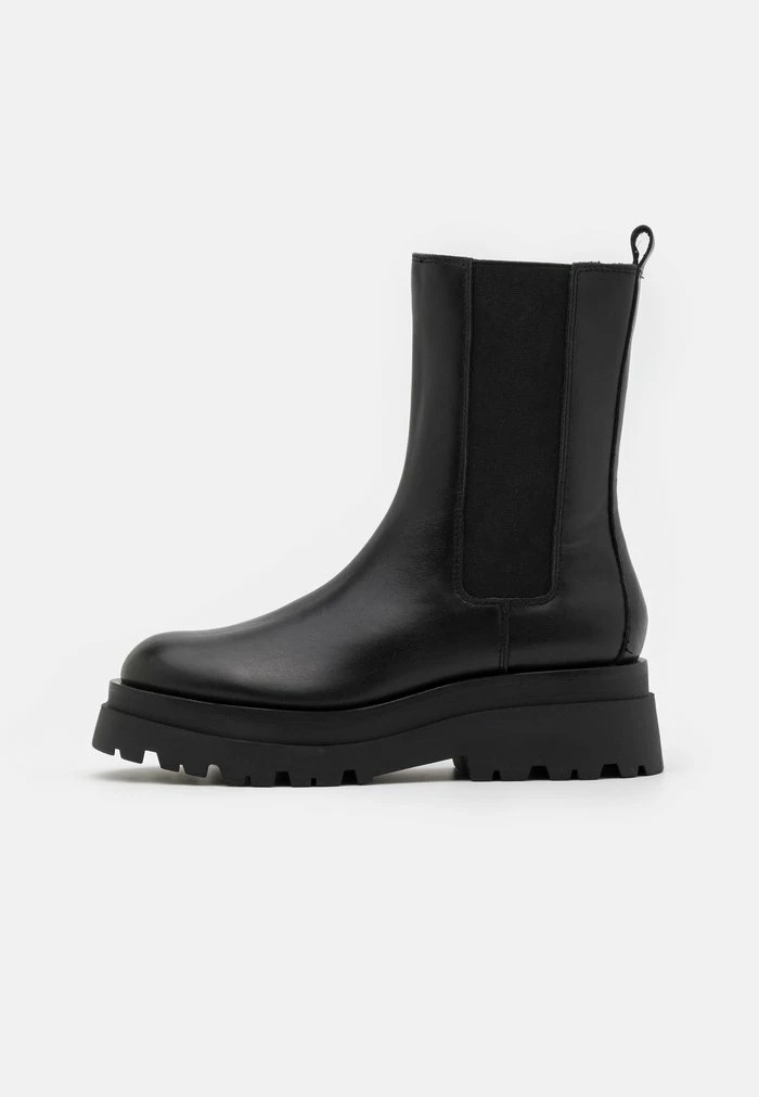 Top 10 🛒 Zign LEATHER - Bottines à Plateau - Black ⭐ 2 Top 10 🛒 Zign LEATHER - Bottines à Plateau - Black ⭐ – Image 2