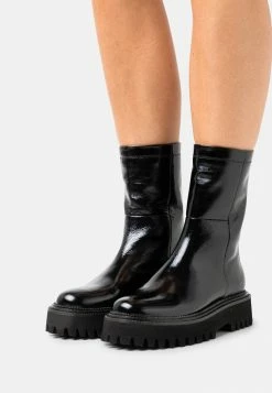 Remise ⌛ Zign LEATHER - Bottines à Plateau - Black 🌟