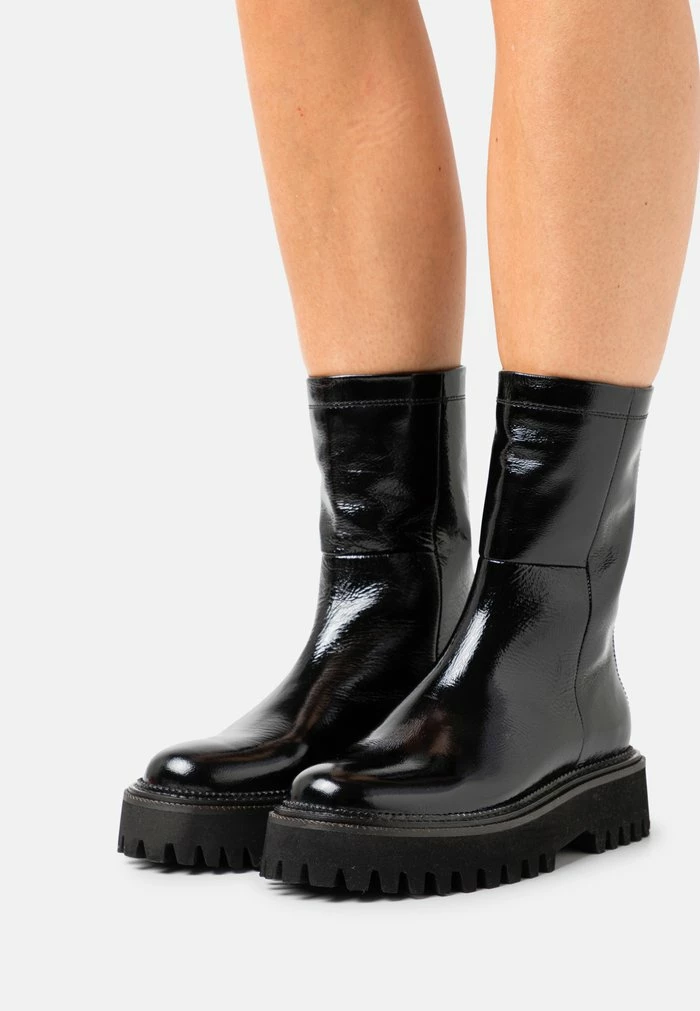 Remise ⌛ Zign LEATHER - Bottines à Plateau - Black 🌟 1 Remise ⌛ Zign LEATHER - Bottines à Plateau - Black 🌟