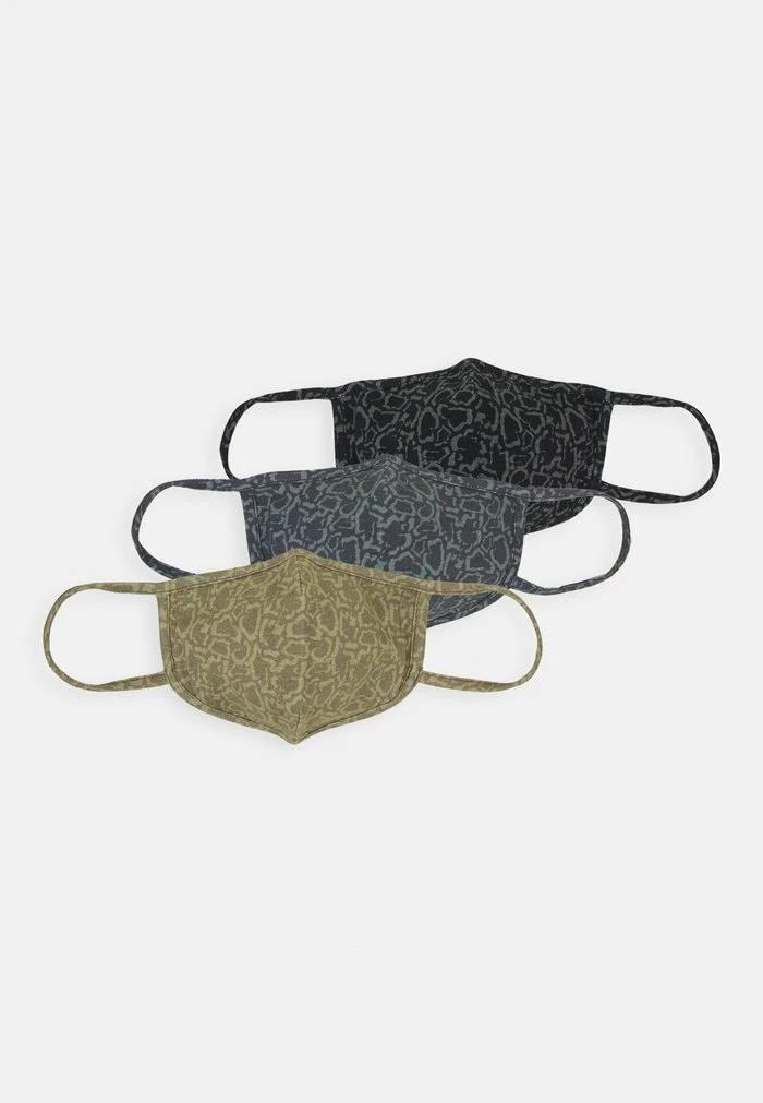 Nouveau 🔔 Zign 3 PACK UNISEX - Masque En Tissu - Black/olive /grey ⌛ 1 Nouveau 🔔 Zign 3 PACK UNISEX - Masque En Tissu - Black/olive /grey ⌛