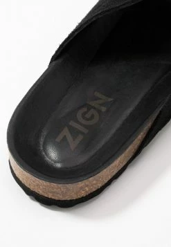 Meilleure vente ⭐ Zign LEATHER - Mules - Black 😀 -Pas Cher Zign Boutique 530ccd2096234ec58638b59f681fa066