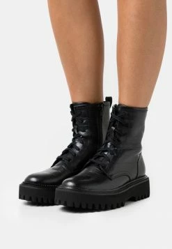 Remise 😀 Zign Bottines à Plateau - Black ✨