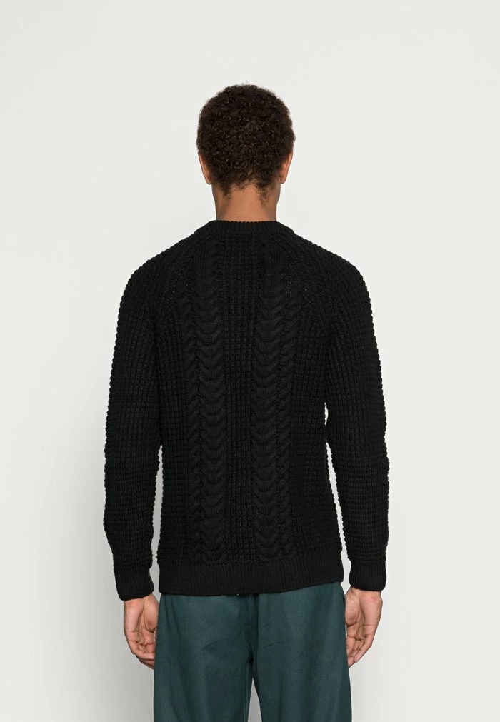 Promo 🧨 Zign CONTEMPORARY CABLE JUMPER - Pullover - Black 🛒 3 Promo 🧨 Zign CONTEMPORARY CABLE JUMPER - Pullover - Black 🛒 – Image 3
