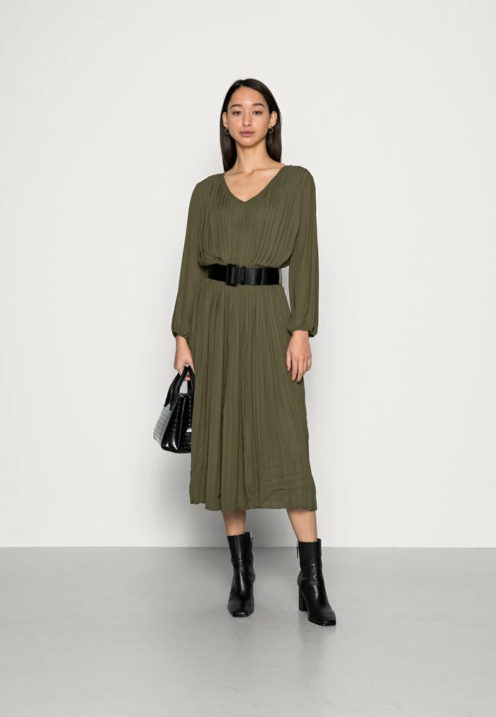 Le moins cher 💯 REDEZIGN - Robe De Jour - Olive ❤️ 2 Le moins cher 💯 REDEZIGN - Robe De Jour - Olive ❤️ – Image 2