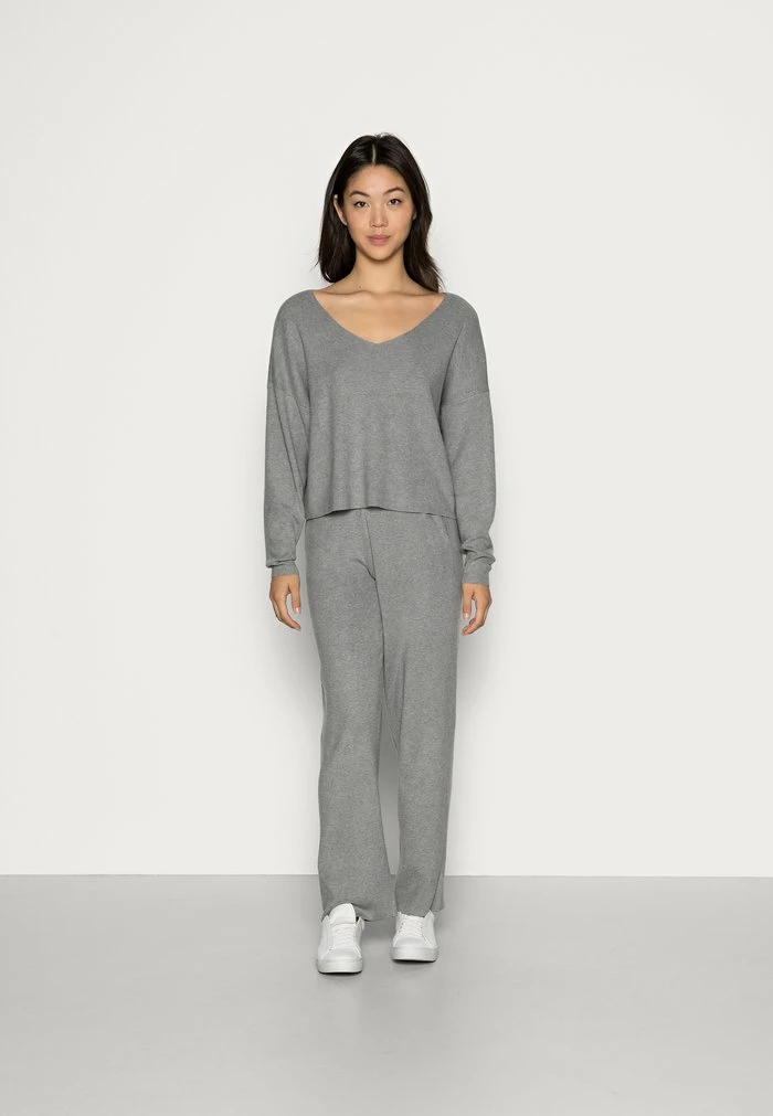 Meilleure vente 🌟 Zign SET V NECK AND PANT - Pullover - Mottled Grey ✔️ 1 Meilleure vente 🌟 Zign SET V NECK AND PANT - Pullover - Mottled Grey ✔️