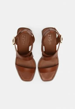 De gros ⌛ Zign 🩴 Sandales - Cognac ⌛ -Pas Cher Zign Boutique 58b2e9d0c70d44178f43e0f43d6ef3a0