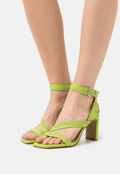 Sortie 🌟 Zign LEATHER - 🩴 Sandales à Talons Hauts - Green 🔔
