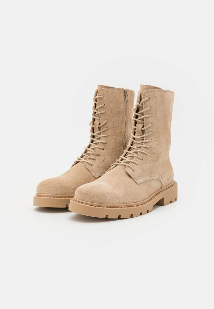 Promo 🌟 Zign Bottines à Lacets - Beige 😀 2 Promo 🌟 Zign Bottines à Lacets - Beige 😀 – Image 2